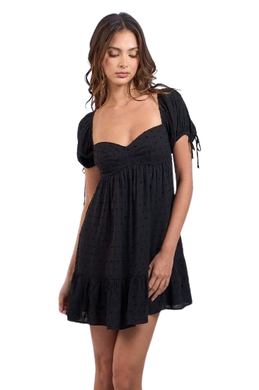 Picture of Women's Black Fit and Flare Dress – Above Knee/Mid-Thigh Length