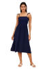 Picture of Women's A-Line Midi Dress with Smocked Bodice
