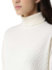 Picture of Women's Classic Solid High Neck White Sweater – Winter Warm Knitwear