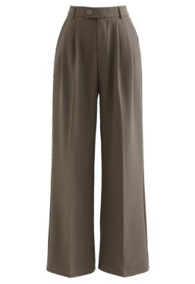 Picture of High-Waisted Pleated Wide-Leg Pants