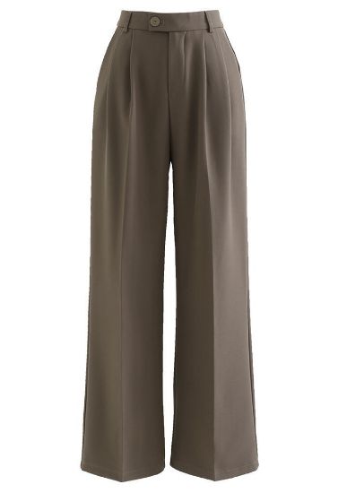 Picture of High-Waisted Pleated Wide-Leg Pants