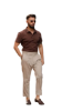 Picture of Men's Ivory Formal Trousers