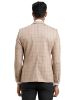 Picture of Turtle Men Cotton Linen Checkered Beige Blazer