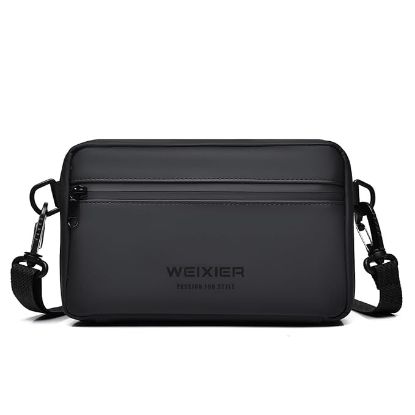 Picture of TS WITH TECHSUN Waterproof Slim Crossbody Sling Bag – Anti-Theft Hard Shell Travel Chest Backpack (Unisex)