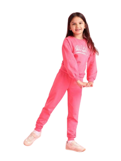 Picture of Girls Solid Regular Fit Joggers