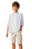 Picture of Mango Kids Calatea Linen Shirt & Shorts Set