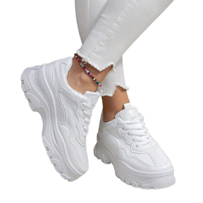 Picture of White chunky sneakers women