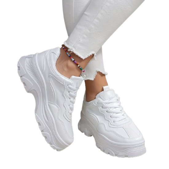 Picture of White chunky sneakers women